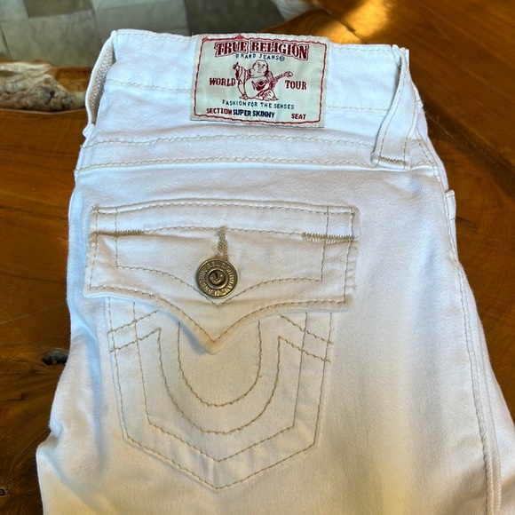 True Religion Denim - True religion white skinny jeans